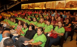 Gestores escolares participaram da solenidade de abertura da Semana Global do Empreendedorismo.