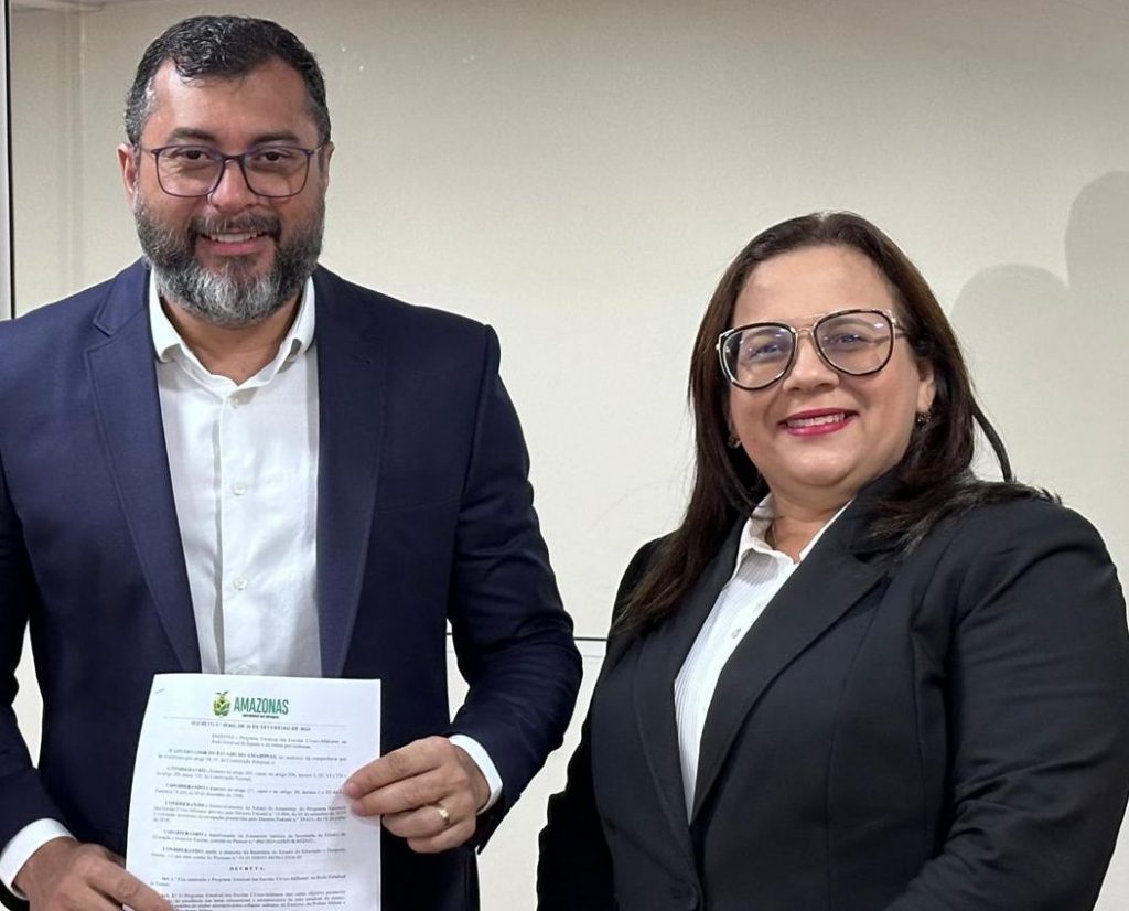 Governador Wilson Lima e Sec Arlete Mendonça