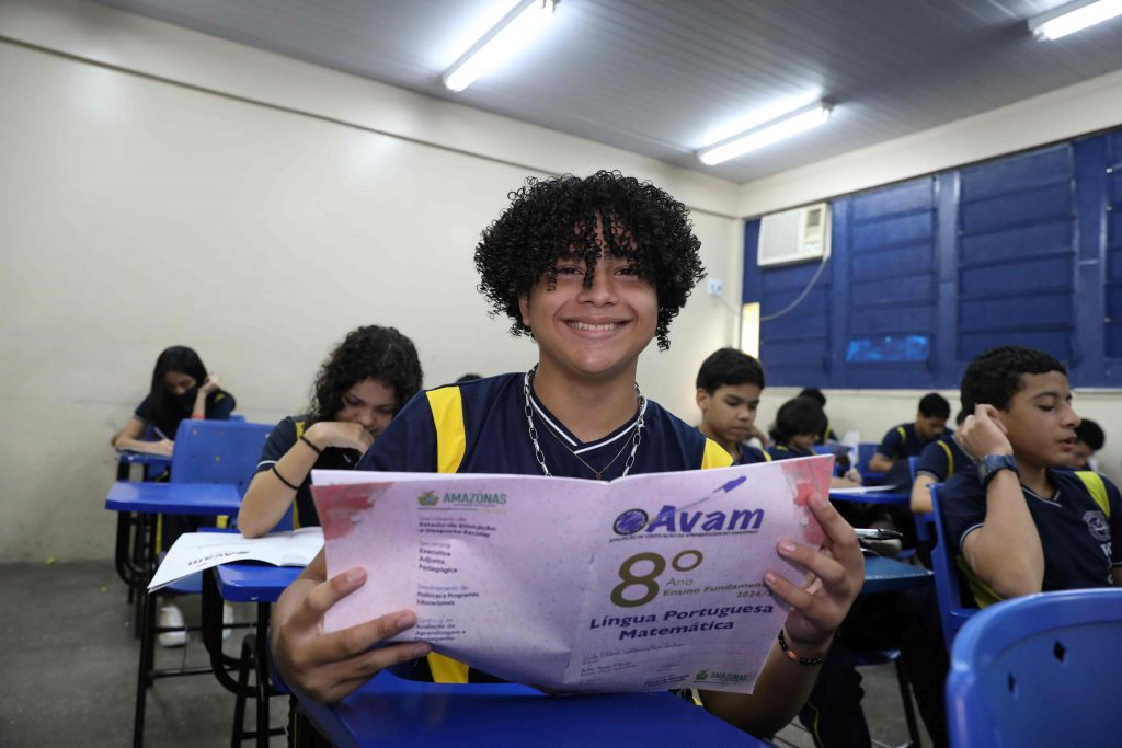 Educação_Aluno Karlos Rhuan Ferreira Farias_ Aplicação da Avam _ Foto Euzivaldo Queiroz-Seduc